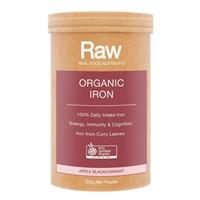 Raw Real Food Nutrients Organic Iron Apple Blackcurrent 200g