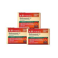 Raydel Policosanol 20mg 30 tablets x 3 PK