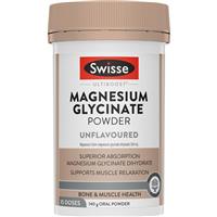 Swisse Ultiboost Magnesium Glycinate Unflavoured Powder 140g
