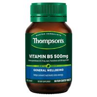 Thompson's B5 Pantothenic Acid 500mg 60 Tablets