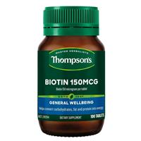 Thompson's Biotin 150mcg 100 Tablets