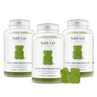 Teddi Lab by Unichi Women's Multi-Nutrient Gummy 60s x3 - Energy Production & General Wellbeing Pack