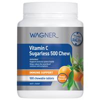Wagner Sugarless Vitamin C 500mg 500 Chewable Tablets