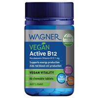 Wagner Vegan Activated B12 60 Chewable Tablets