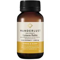 Wanderlust High Strength Lemon Balm 90 Capsules