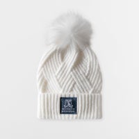 Beanie - pom pom white