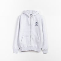 Zip hoodie - white marle